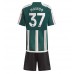 Maillot de foot Manchester United Kobbie Mainoo #37 Extérieur vêtements enfant 2023-24 Manches Courtes (+ pantalon court)